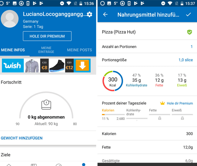 App MyFitnessPal