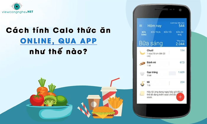 tinh calo thuc an online qua app