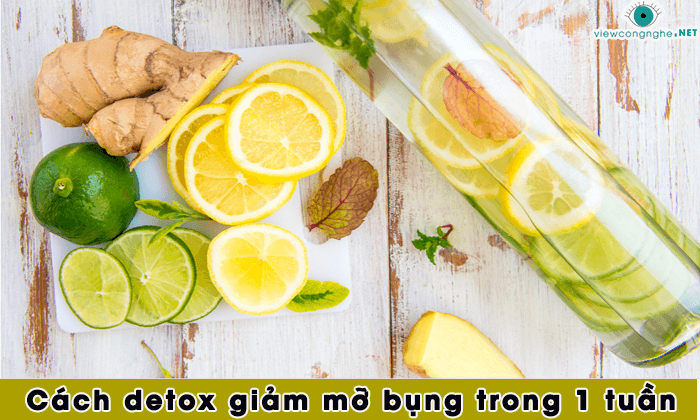 cach detox giam mo bung trong 7 ngay