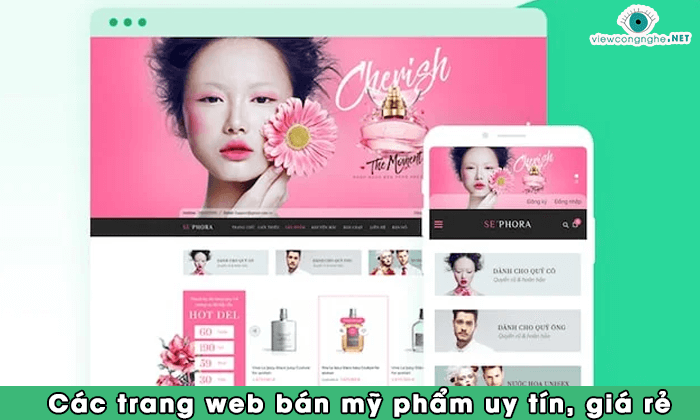 cac trang web ban my pham uy tin