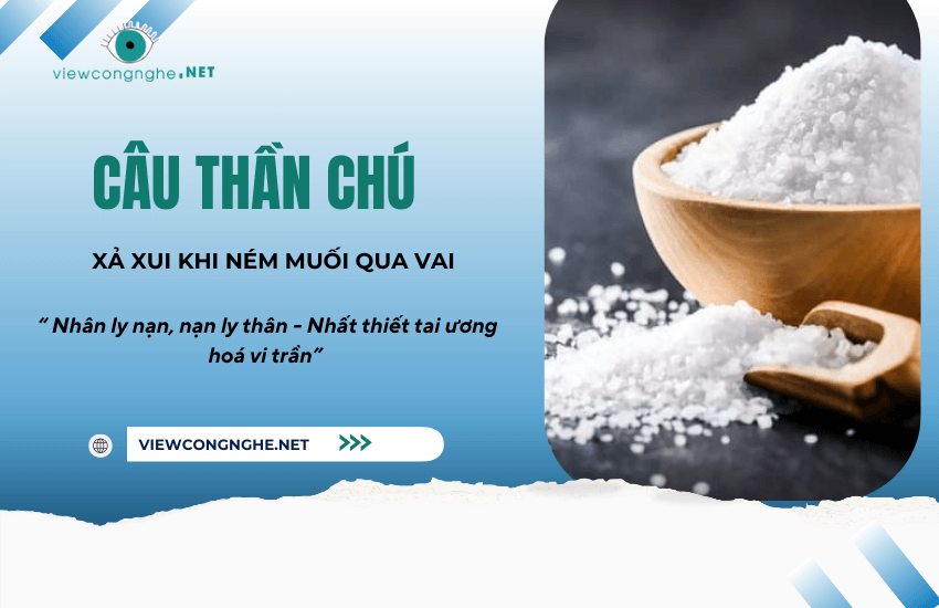 Đọc ngay câu thần chú khi ném muối qua vai trái xả xui